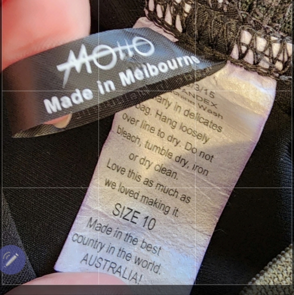 Motto skirt crushed velvet paisley colourful rich navy blue pencil size 10/12 - Picture 4 of 8